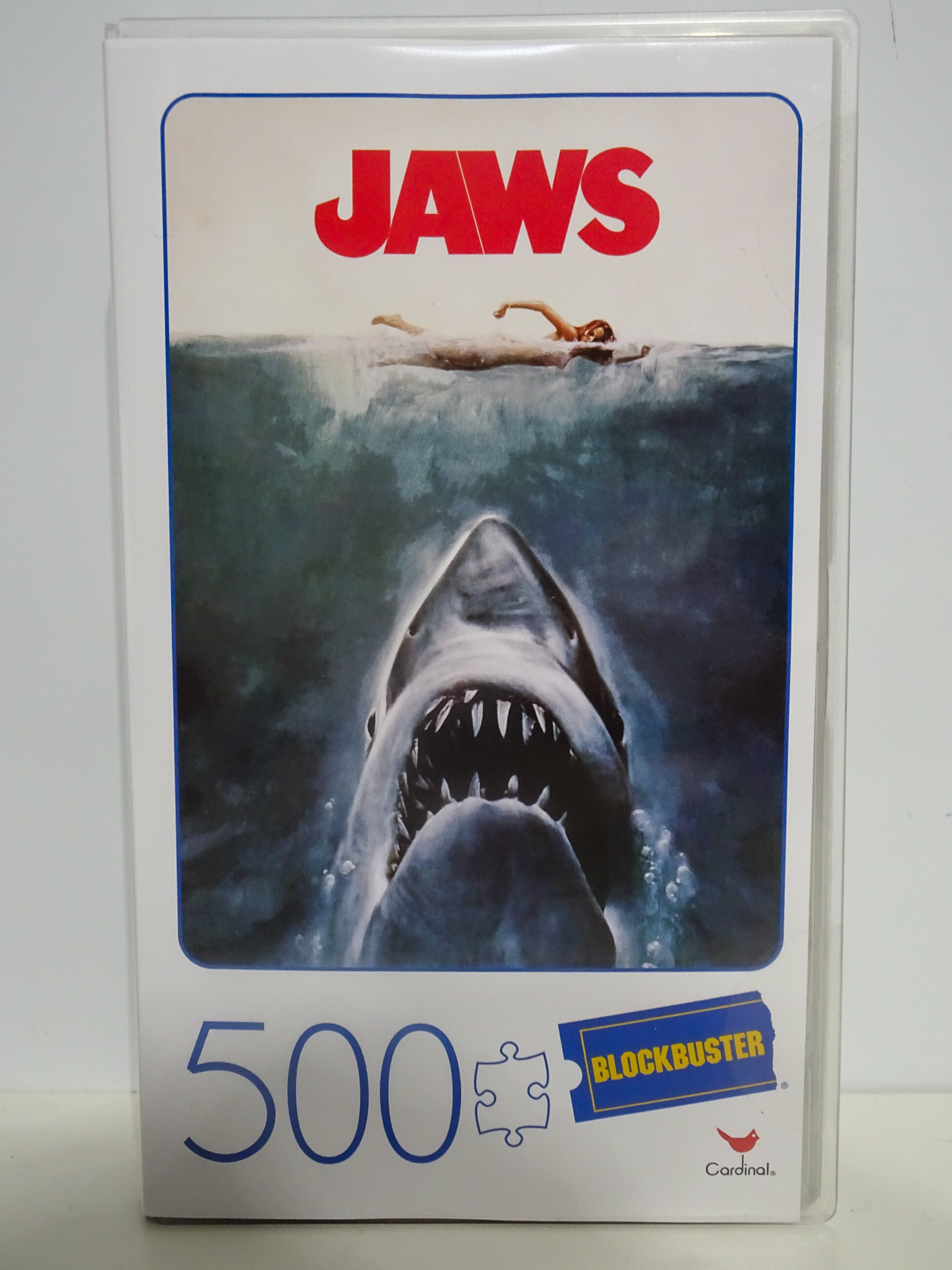 Jaws 500 Piece Jigsaw Puzzle in Blockbuster VHS Case - JALien ...