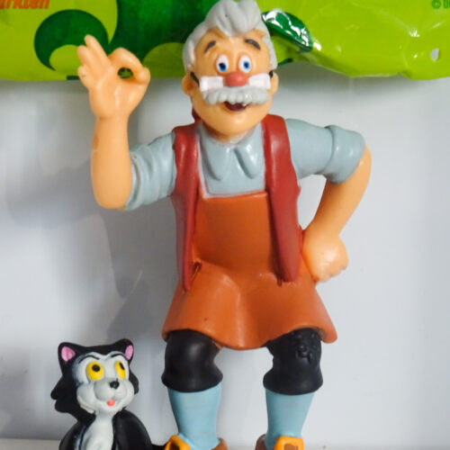 Disney Parade Gepetto and Figaro figure