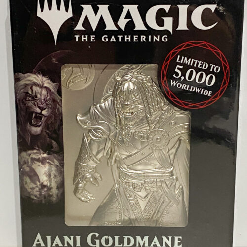 Magic The Gathering Ajani Goldmane Silver Plated Metal Card Limited Edition