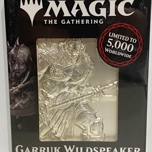 Magic The Gathering Garruk Wildspeaker Silver Plated Metal Card
