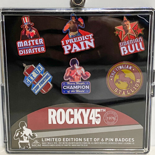 Rocky 45th Anniversary Set of 6 Pin Badges