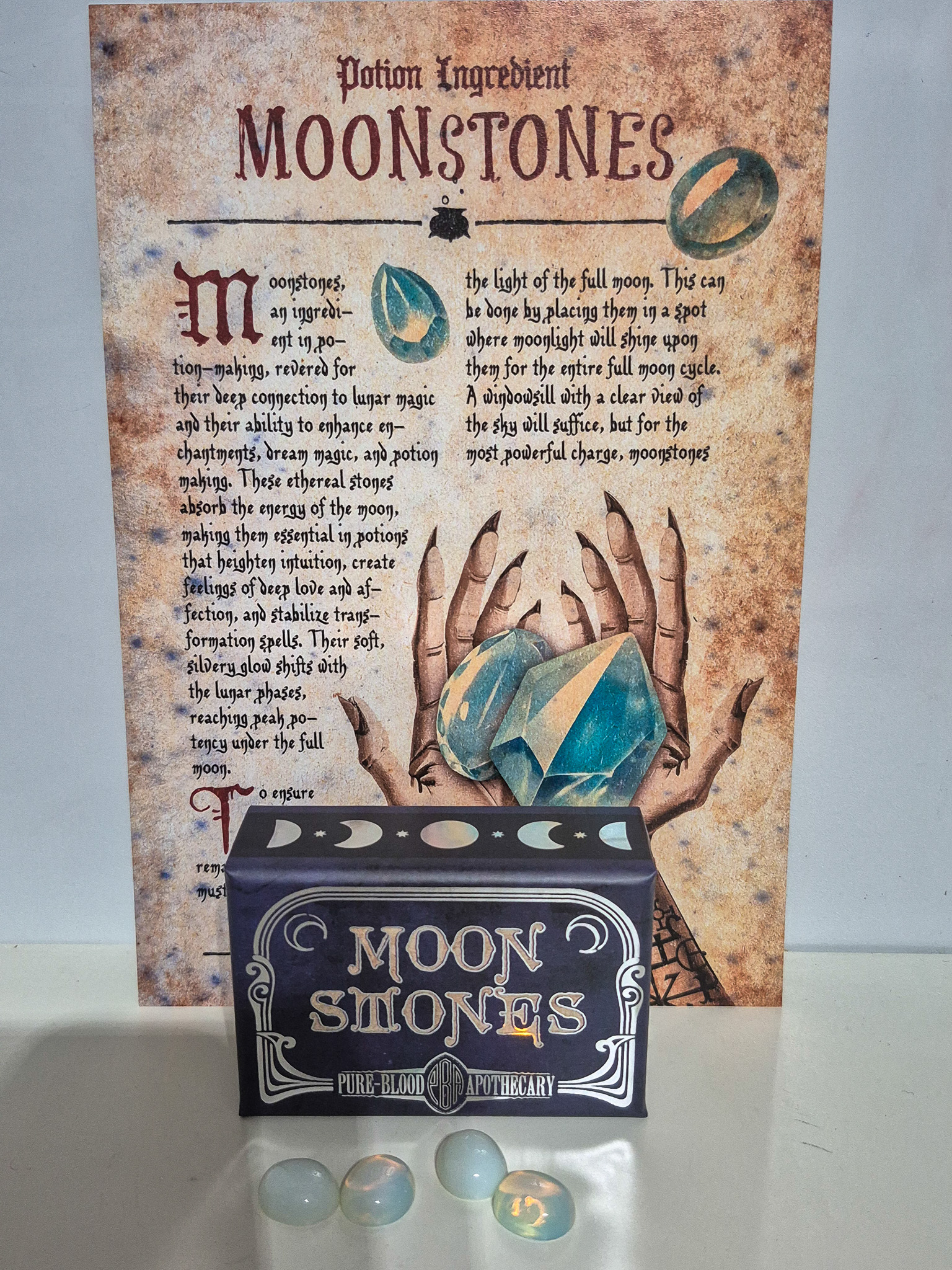 Moonstones & Info Page - JALien Curiosities & Collectables