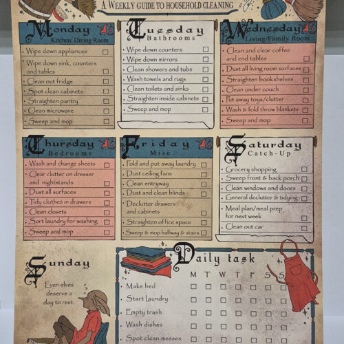 HP Elfs Cleaning Schedule