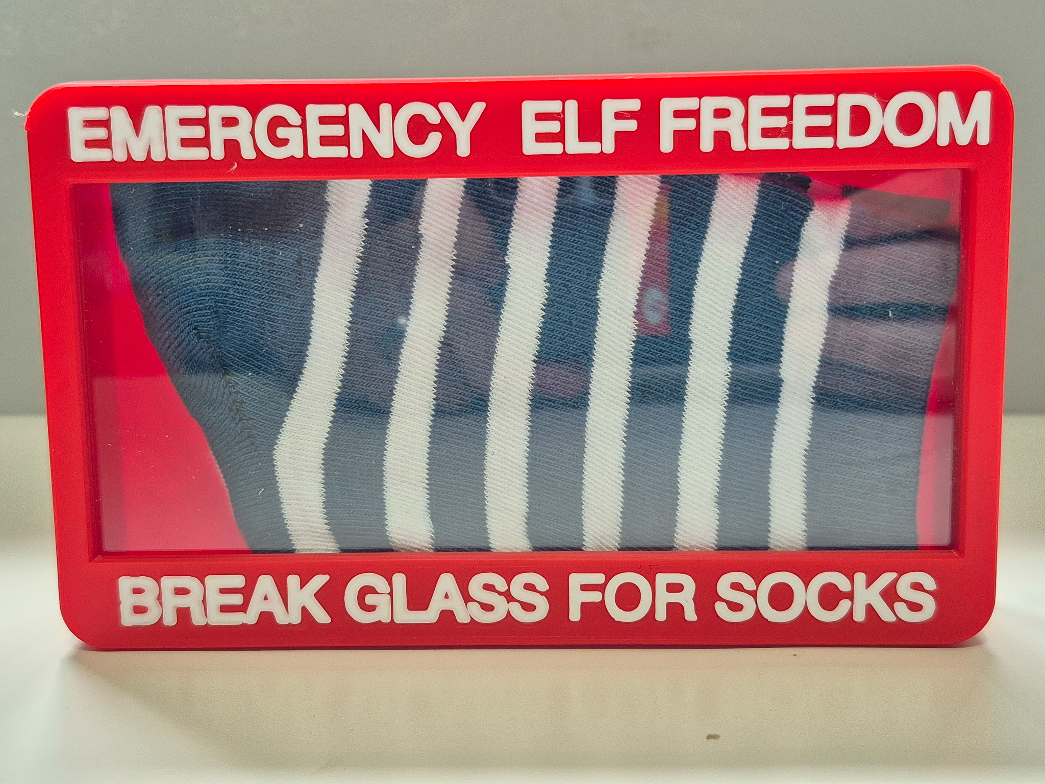 Emergency Elf Freedom Socks - JALien Curiosities & Collectables