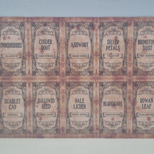 HP Apothecary Spice Labels